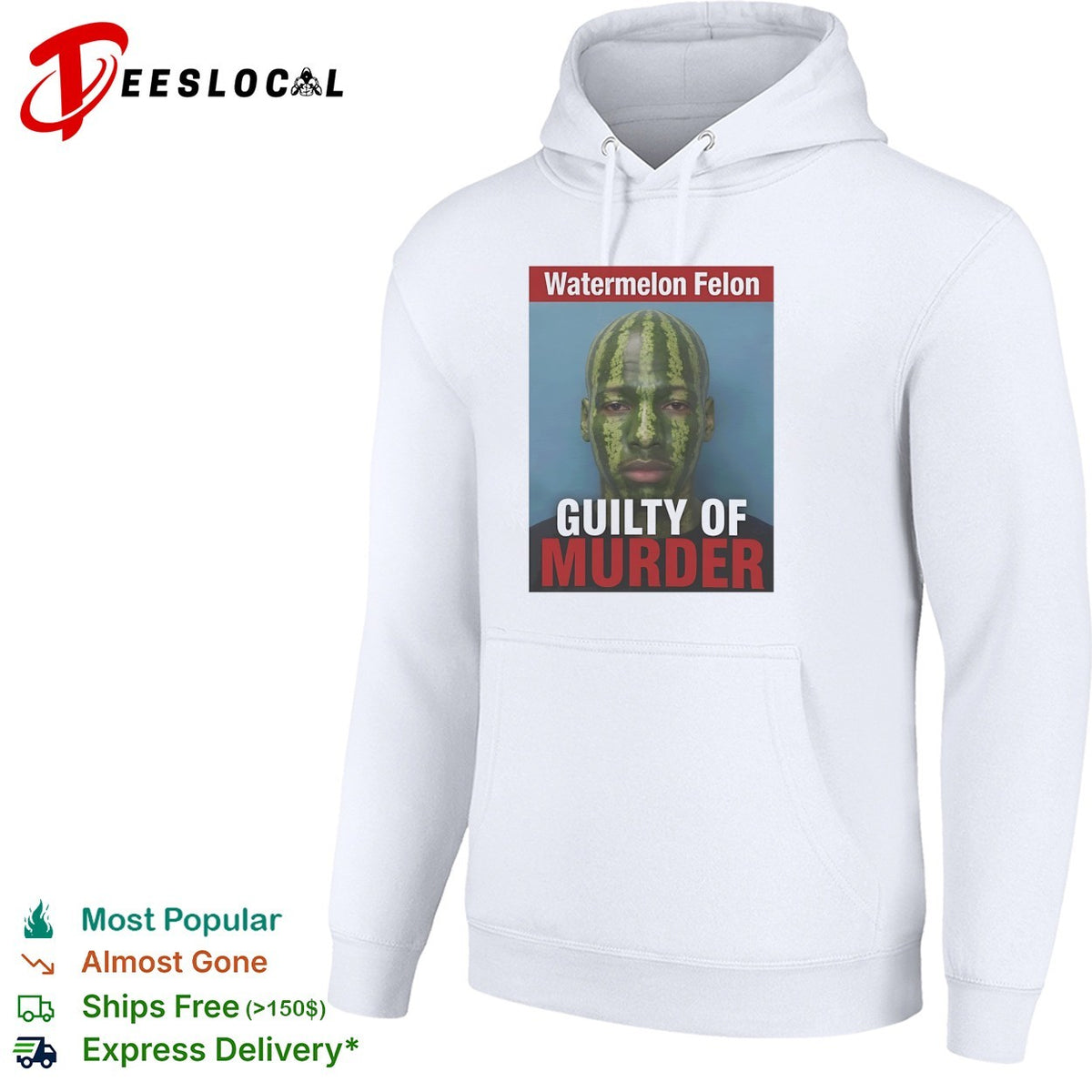 Watermelon Felon Guilty of murder mugshot meme shirt