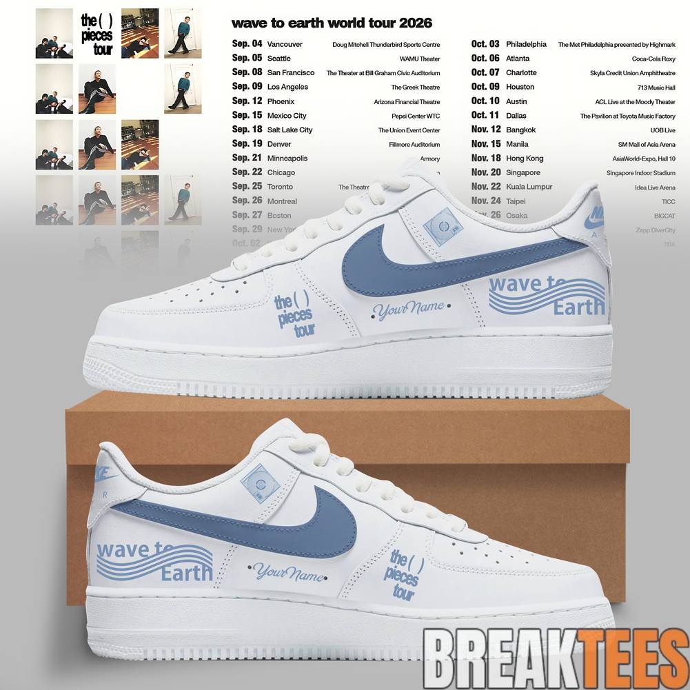 Wave to Earth The Pieces Tour Moonlight Wave Low Custom AF1 Shoes