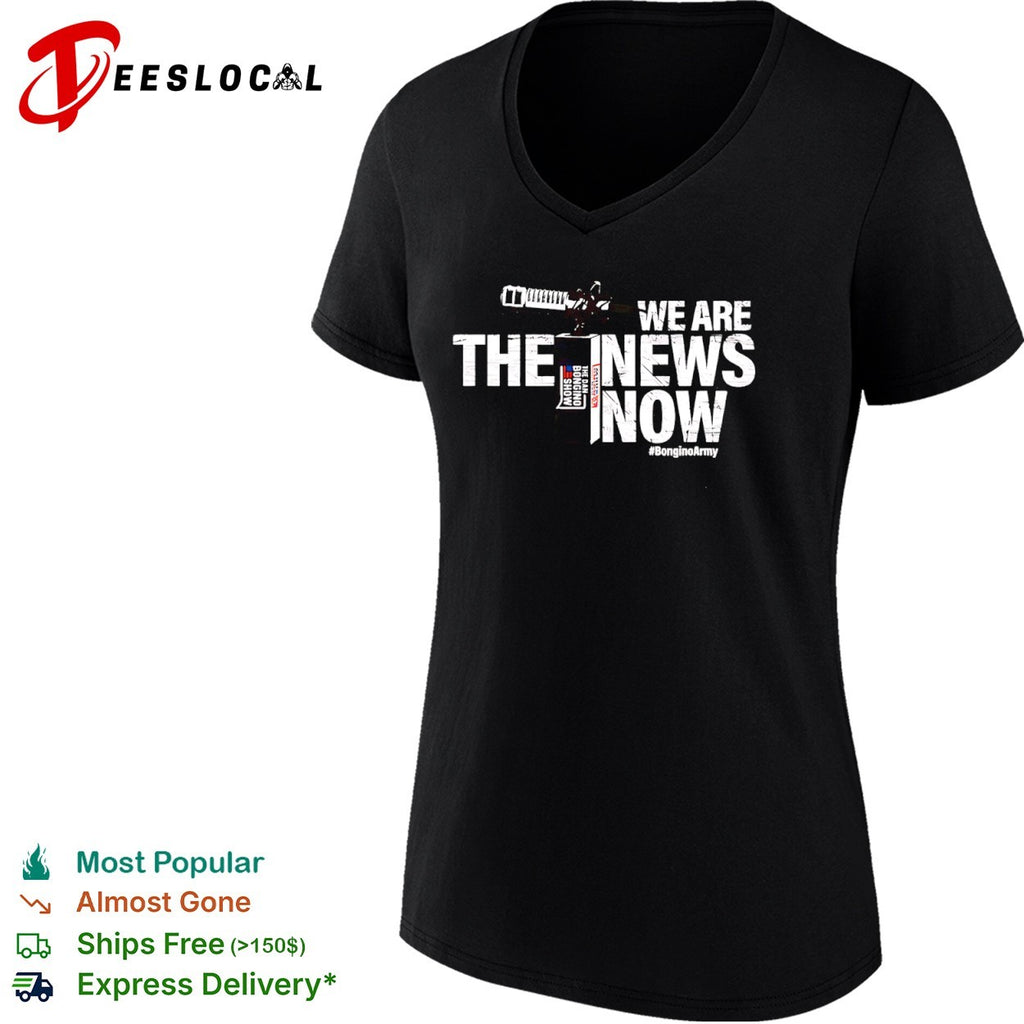 We are the news now the dan bongino show bongino army podcast radio logo shirt
