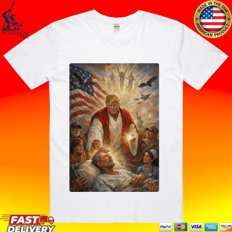 Pope Leo Xiv President Trump Jesus Christ Artwork 2026 T-shirt