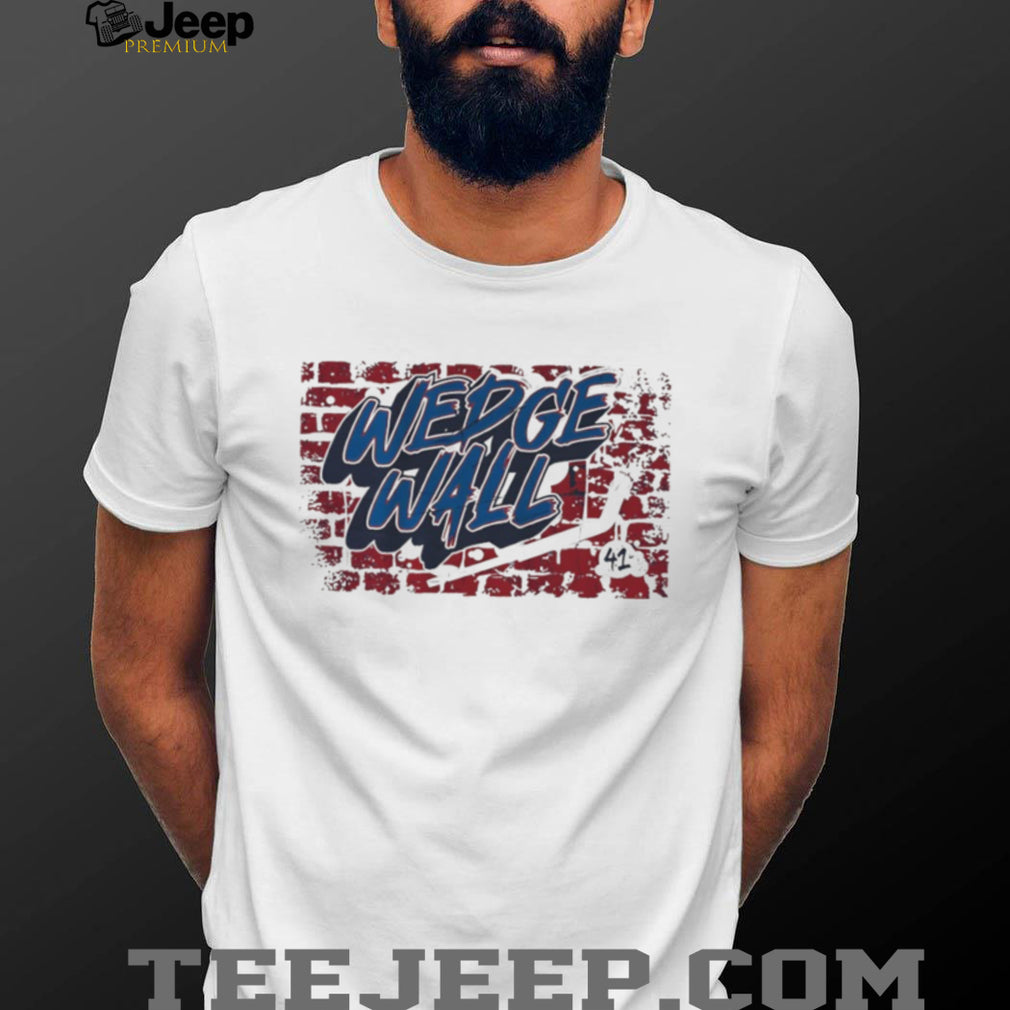 Wedge Wall #41 Scott Wedgewood Buffalo Hockey Goalie Fan T Shirt