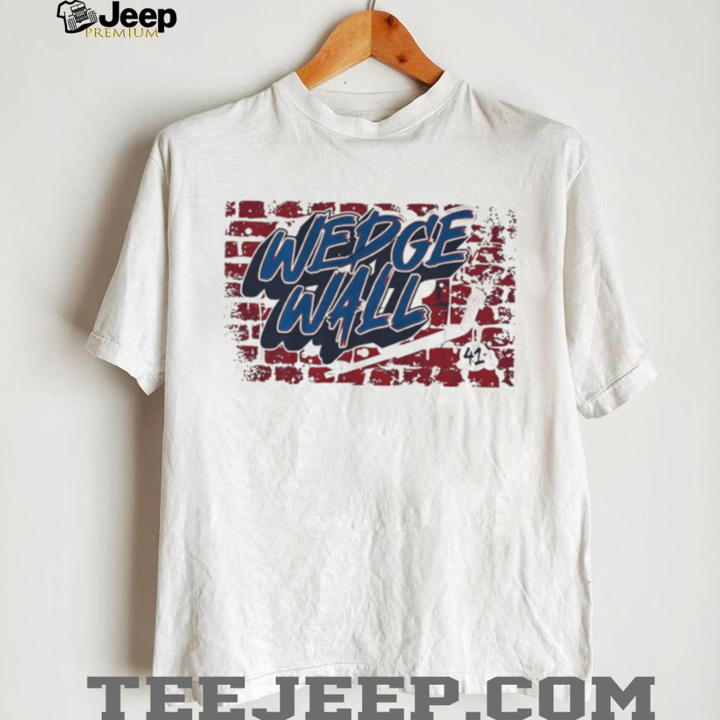 Wedge Wall #41 Scott Wedgewood Buffalo Hockey Goalie Fan T Shirt
