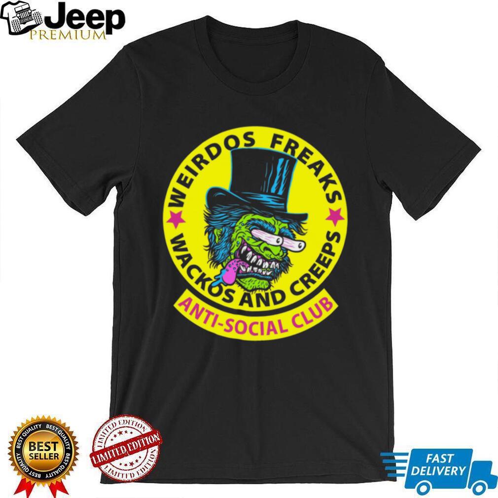 Weirdos Freaks Anti Social Club Monster Character Graphic T Shirt