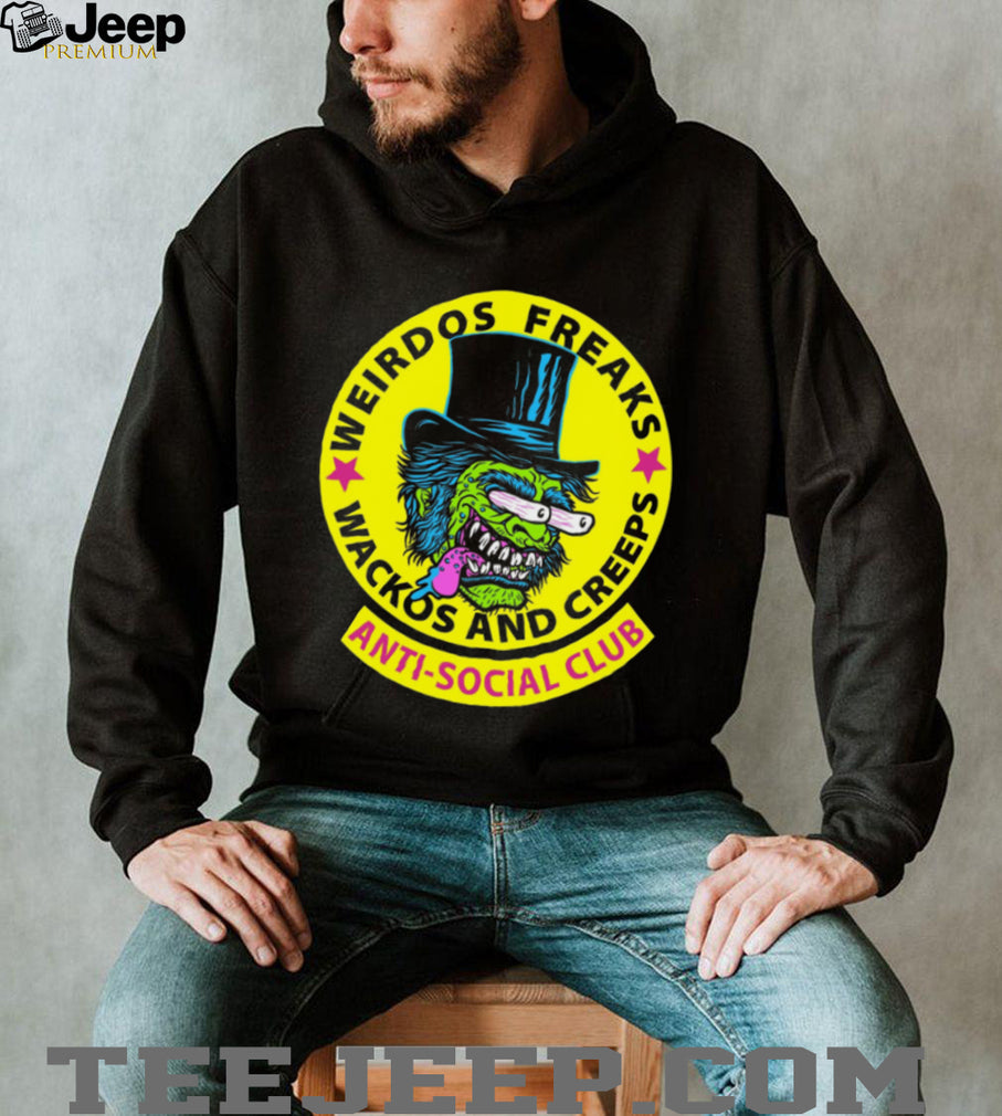 Weirdos Freaks Anti Social Club Monster Character Graphic T Shirt