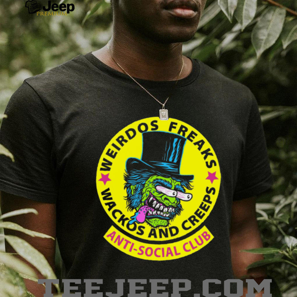Weirdos Freaks Anti Social Club Monster Character Graphic T Shirt