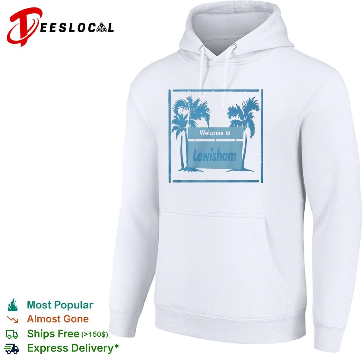 Welcome to Lewisham Tropical Palm Tree Coastal Location Beach City Summer shirt