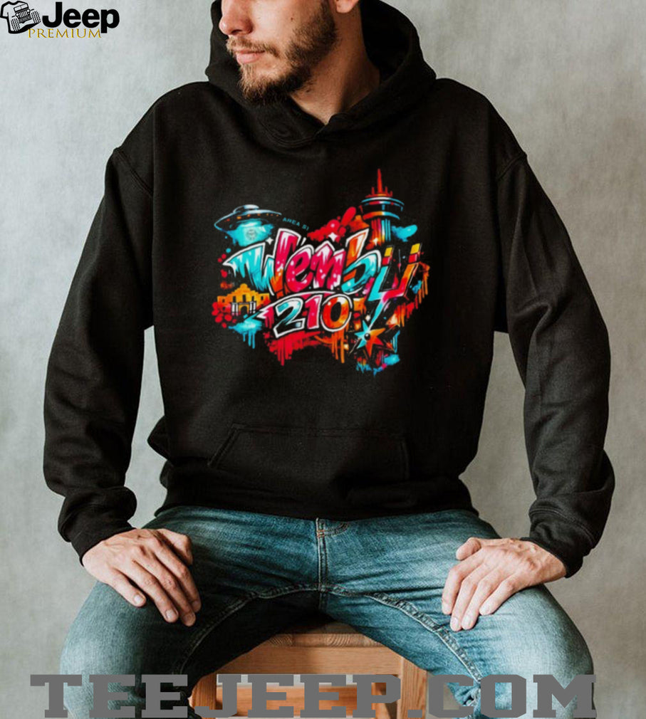 Wemby 210 San Antonio Graffiti Style Alien Basketball T Shirt