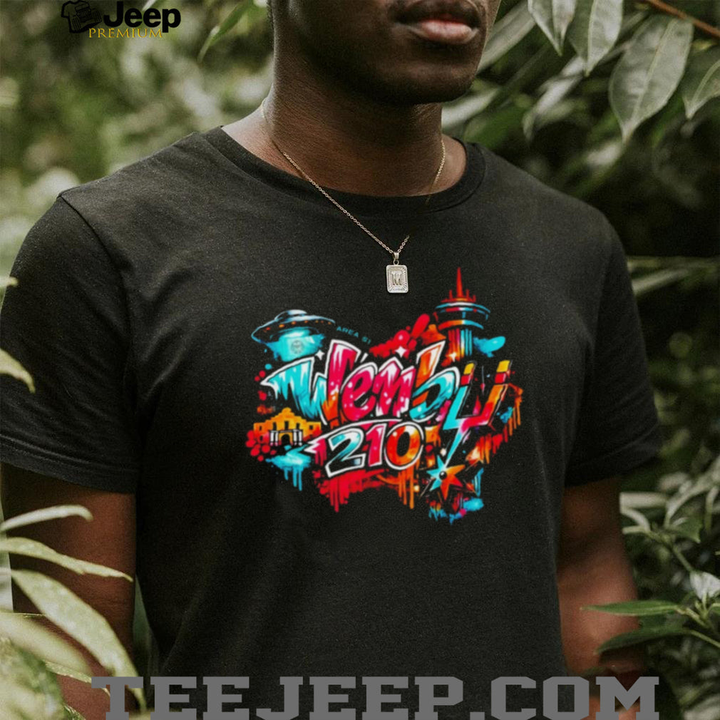 Wemby 210 San Antonio Graffiti Style Alien Basketball T Shirt