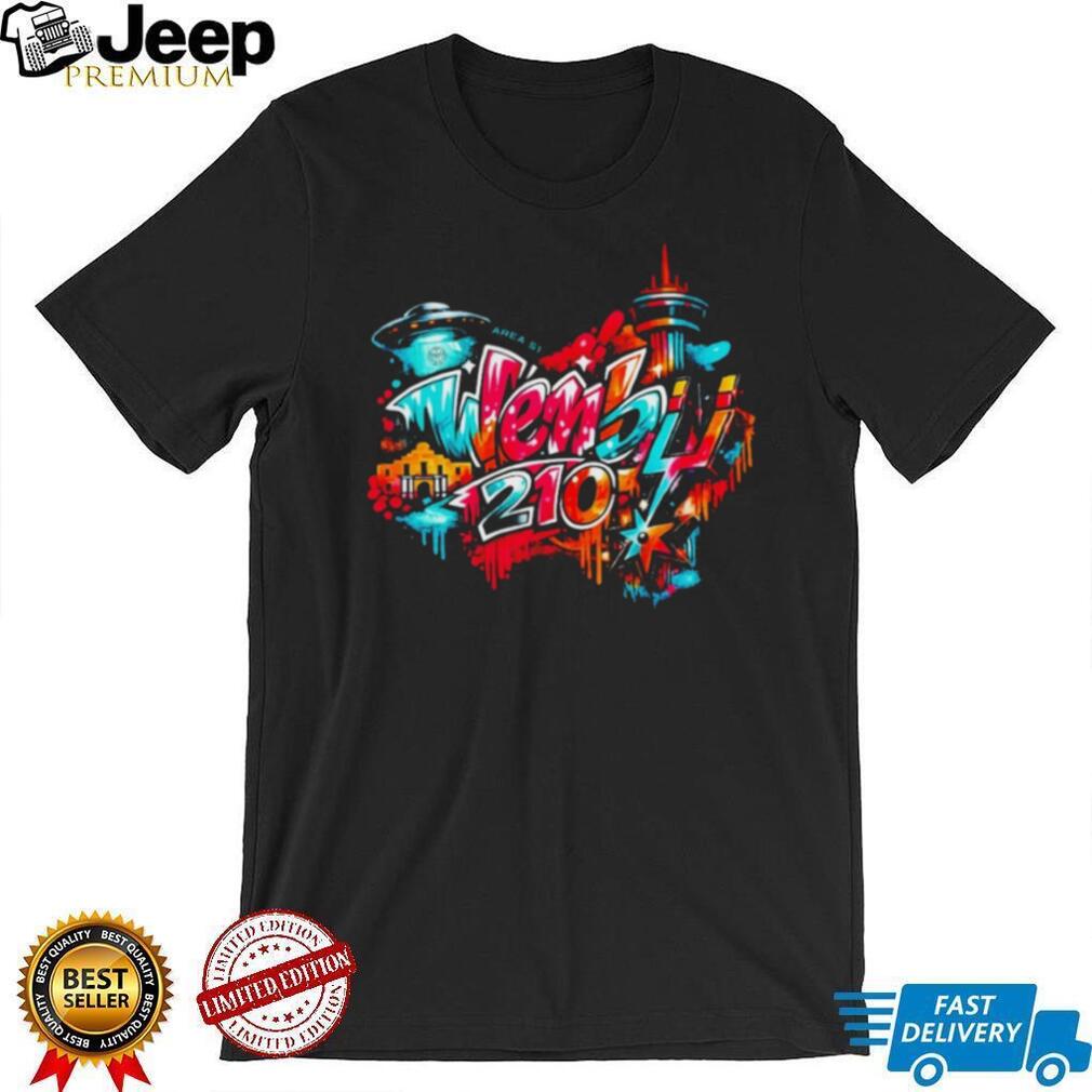 Wemby 210 San Antonio Graffiti Style Alien Basketball T Shirt