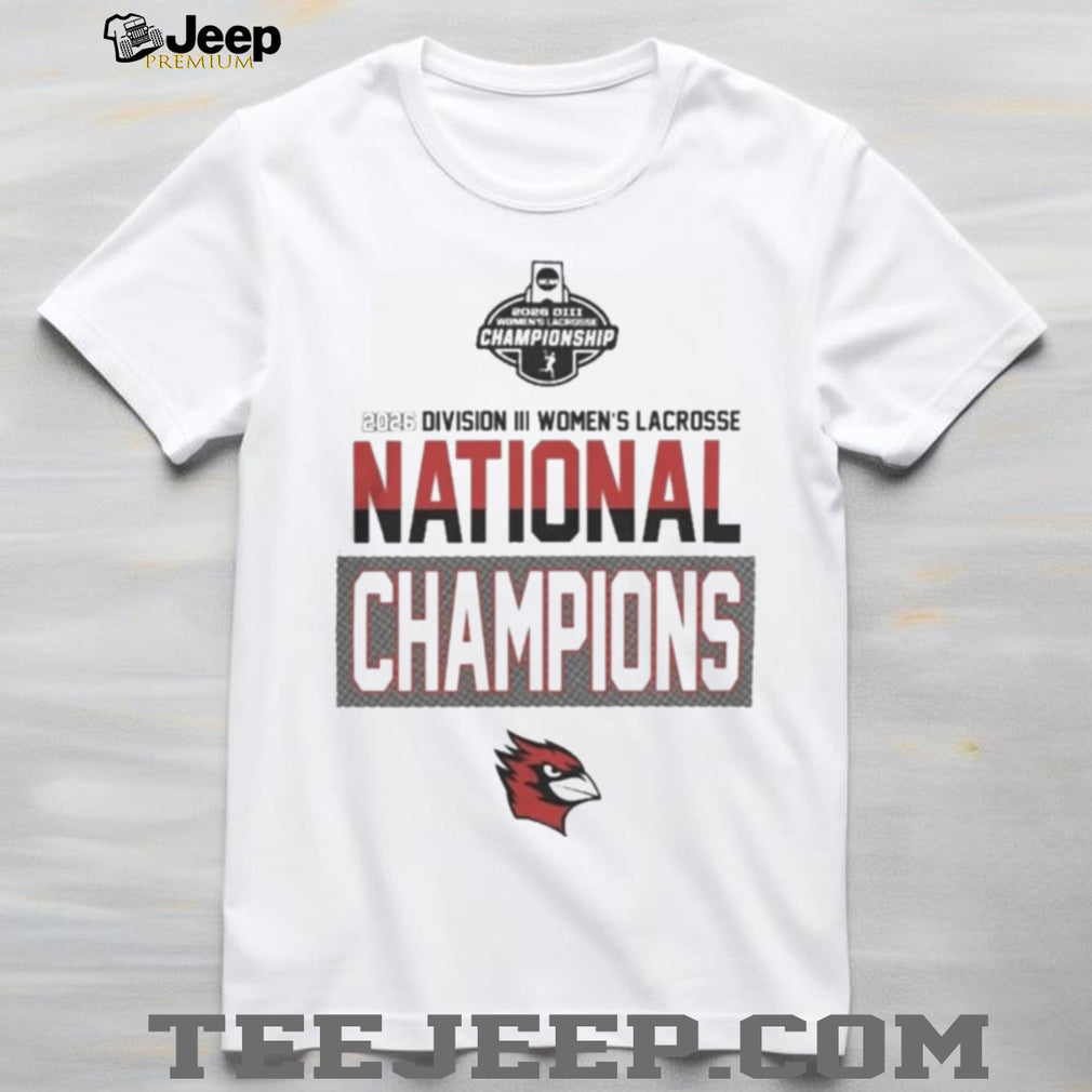 Wesleyan University Cardinals Division III Women’s Lacrosse 2026 National Champions Shirt