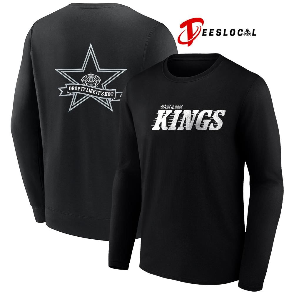 West Coast Los Angeles Kings x Back history month drop it like it’s hot logo shirt