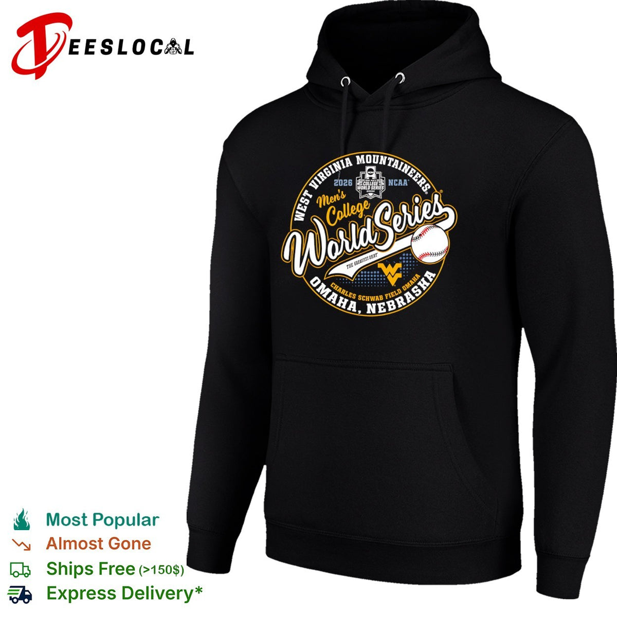 West Virginia Mountaineers 2026 College World Series Omaha Nebraska Logo shirt