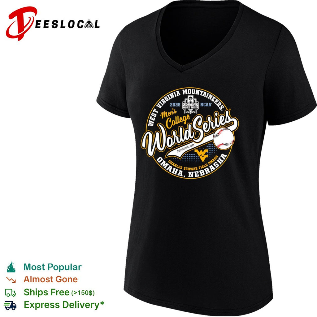 West Virginia Mountaineers 2026 College World Series Omaha Nebraska Logo shirt