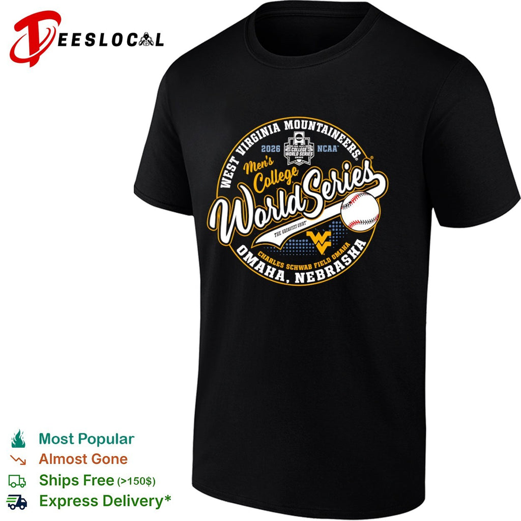 West Virginia Mountaineers 2026 College World Series Omaha Nebraska Logo shirt