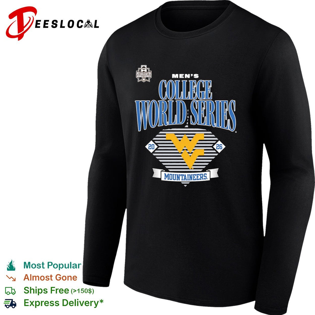 West Virginia Mountaineers 2026 NCAA College World Series Omaha event shirt
