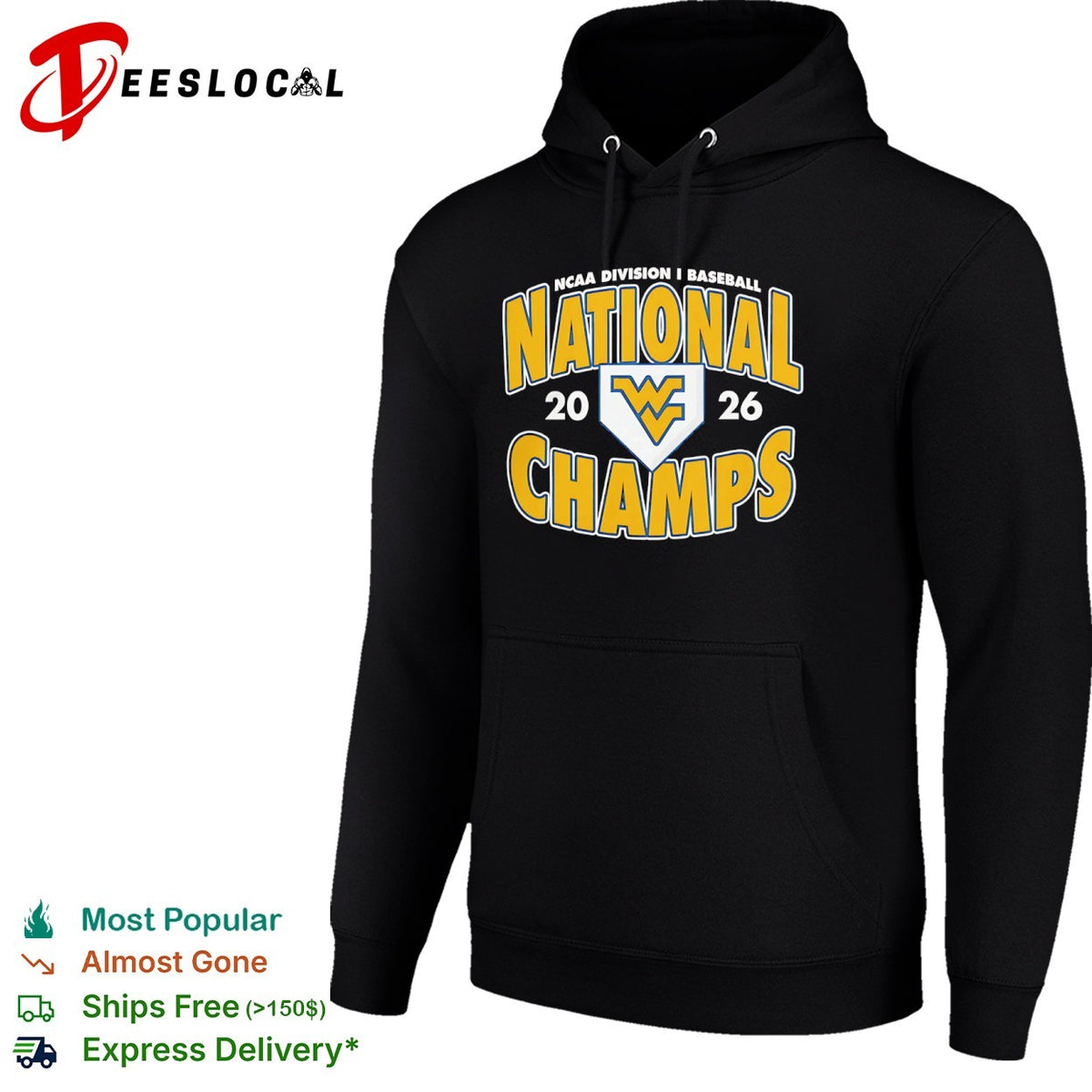 West Virginia Mountaineers 2026 NCAA Division I Baseball National Champs shirt