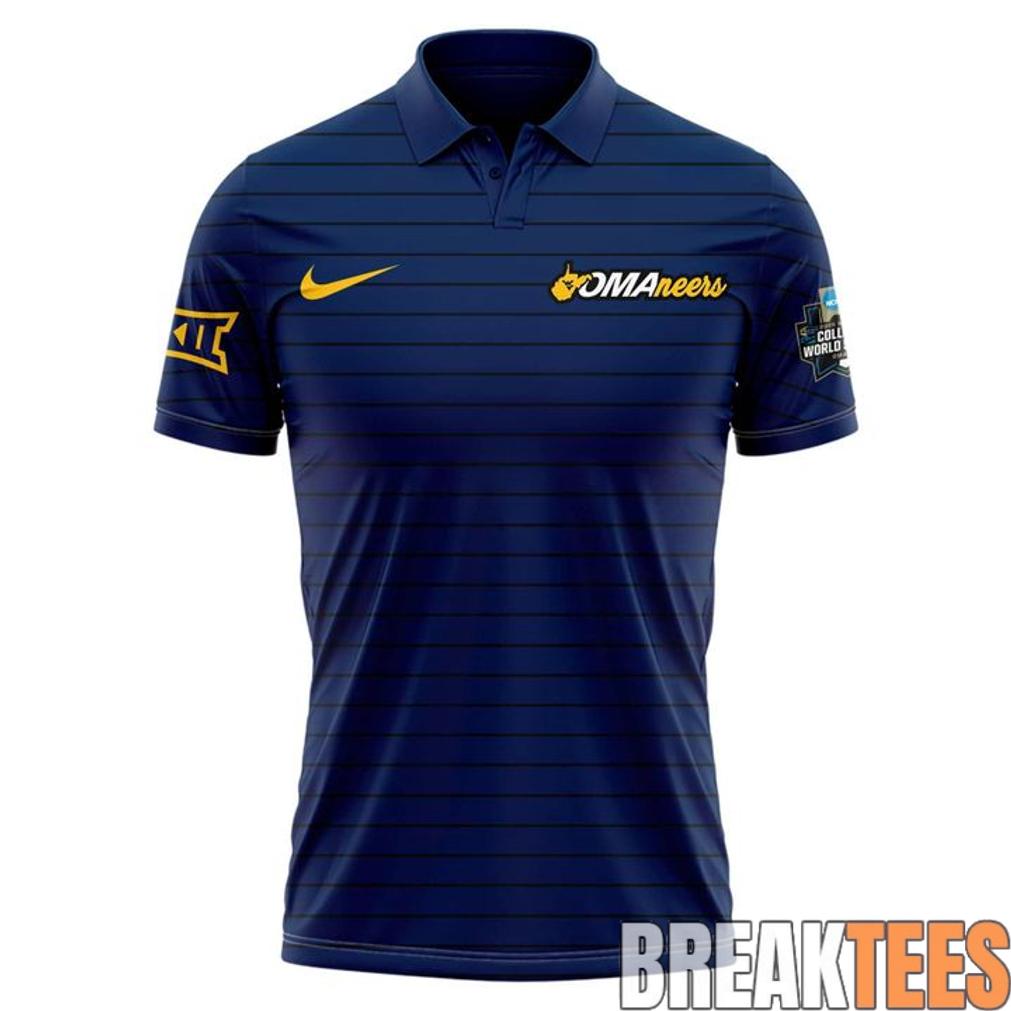 West Virginia Mountaineers 2026 NCAA Mens Baseball Omaha College World Series Polo