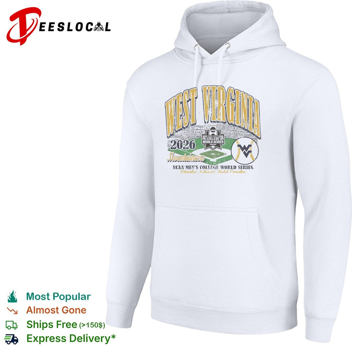 West Virginia Mountaineers 2026 NCAA Mens College World Series shirt