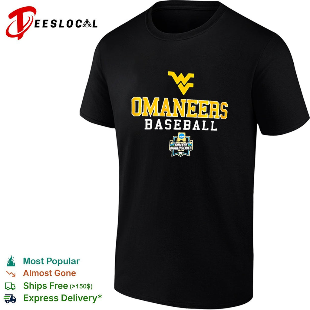 West Virginia Mountaineers Baseball 2024 College World Series Omaha shirt