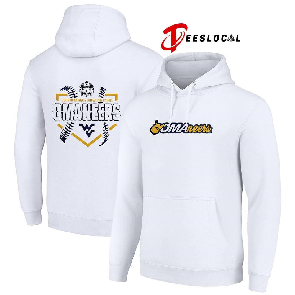 West Virginia Mountaineers NCAA baseball me’s college world series Omaneers logo shirt