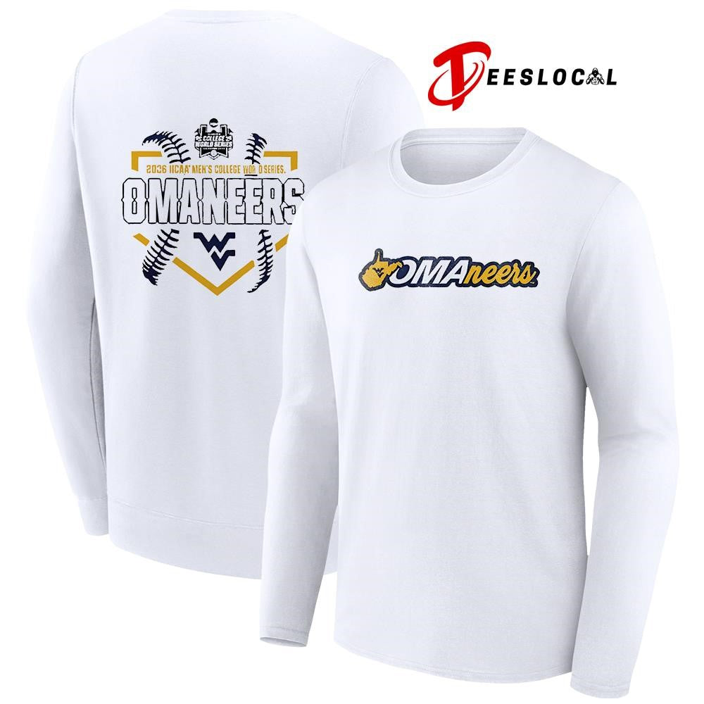 West Virginia Mountaineers NCAA baseball me’s college world series Omaneers logo shirt