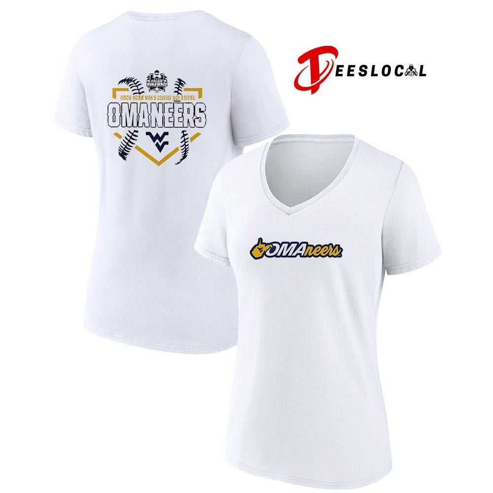 West Virginia Mountaineers NCAA baseball me’s college world series Omaneers logo shirt