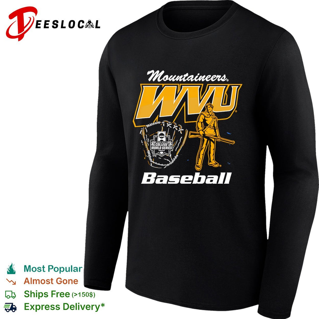 West Virginia Mountaineers University 2026 Mens College World Series Baseball shirt