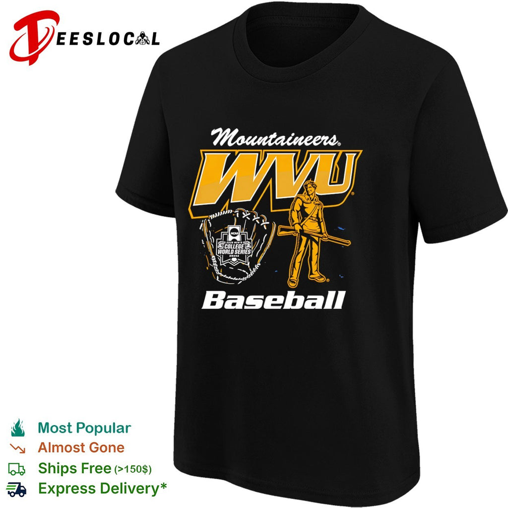 West Virginia Mountaineers University 2026 Mens College World Series Baseball shirt