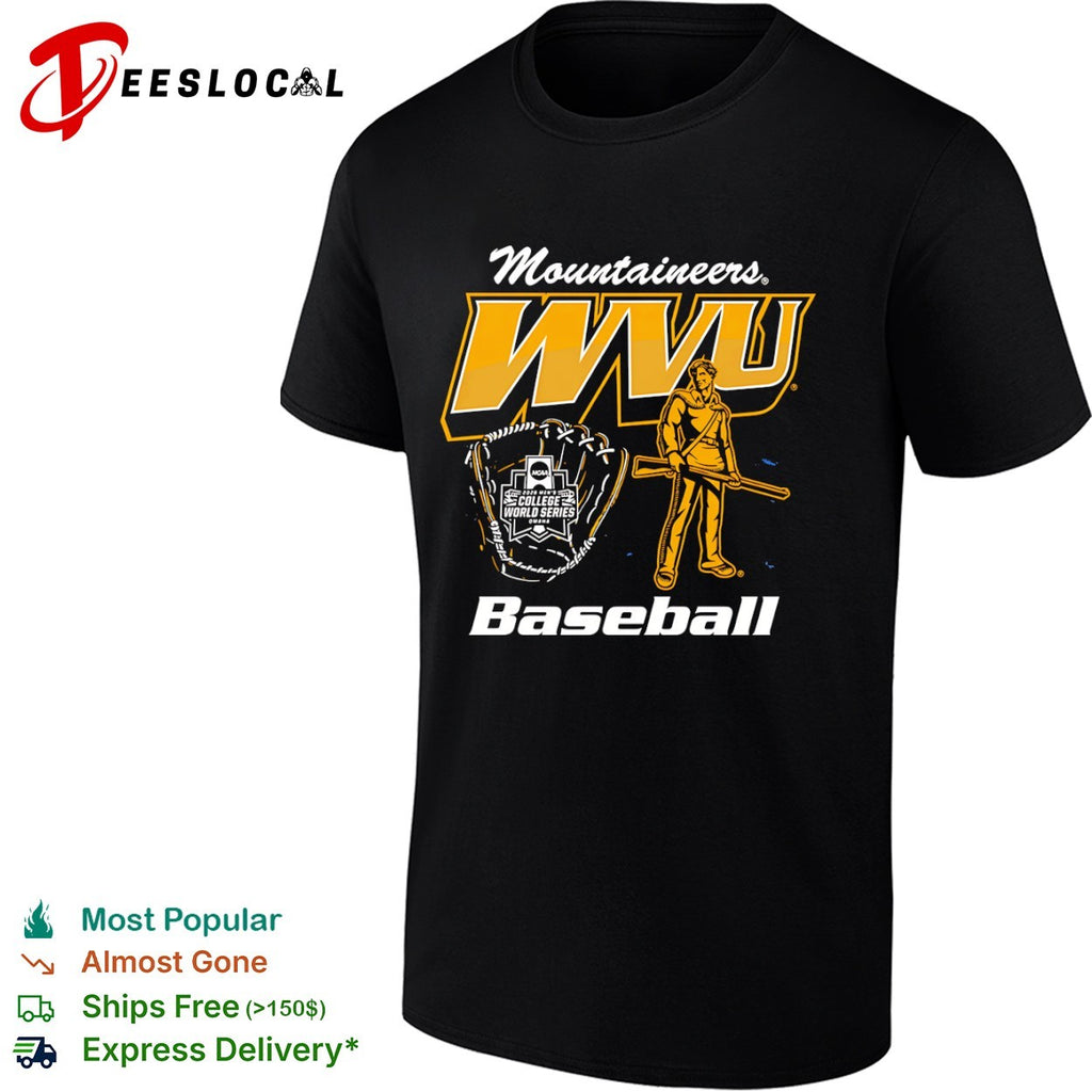 West Virginia Mountaineers University 2026 Mens College World Series Baseball shirt