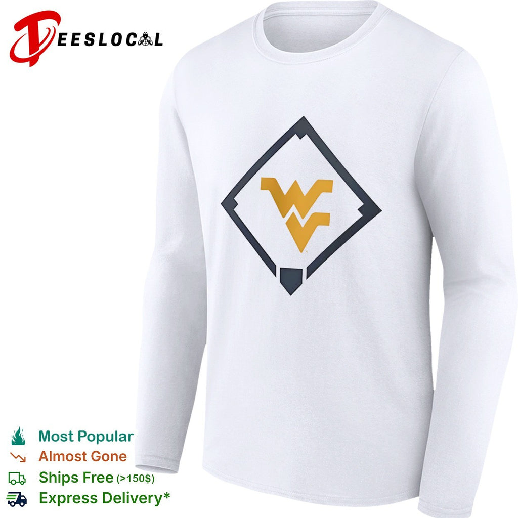 West Virginia Mountaineers WV Logo Baseball Diamond shirt