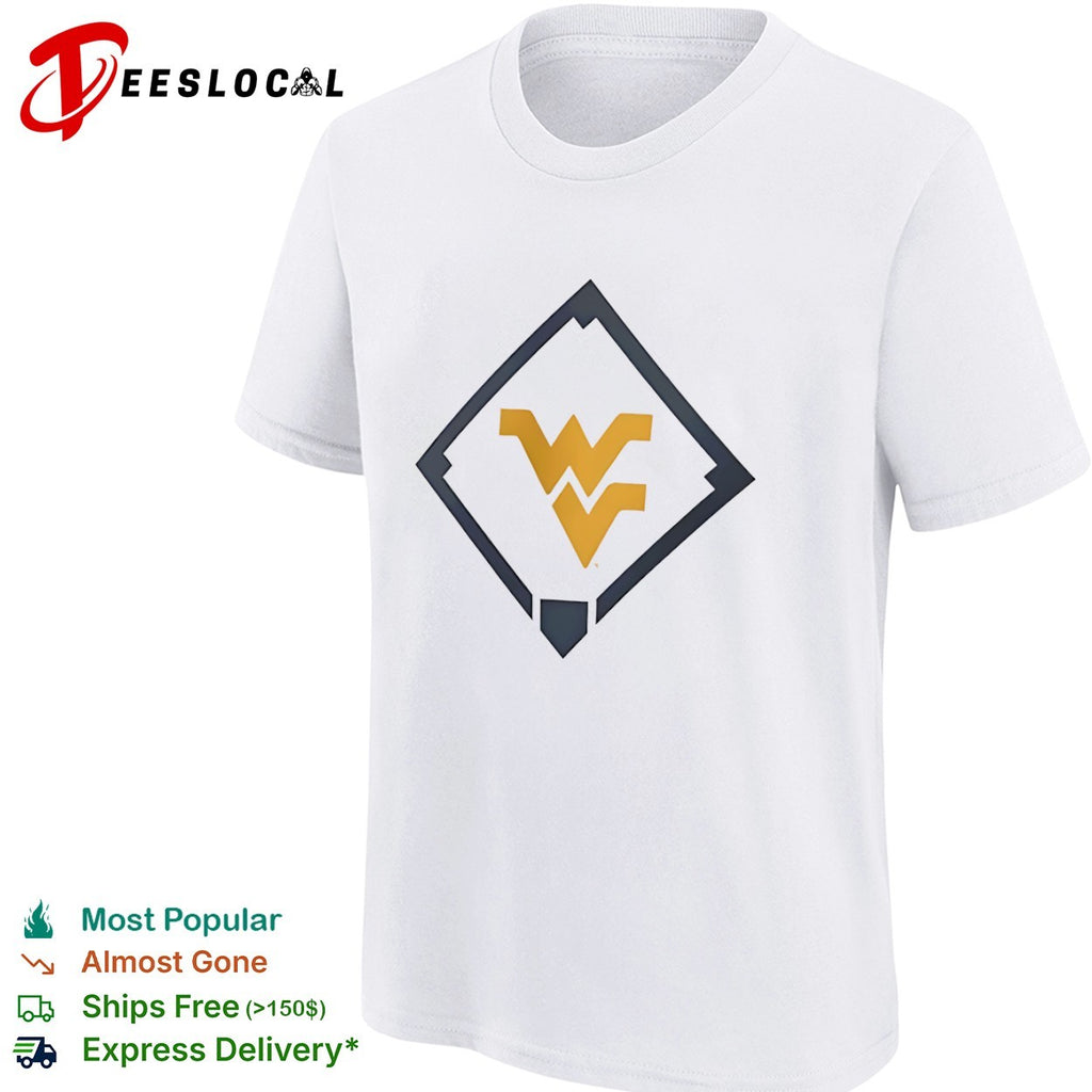 West Virginia Mountaineers WV Logo Baseball Diamond shirt