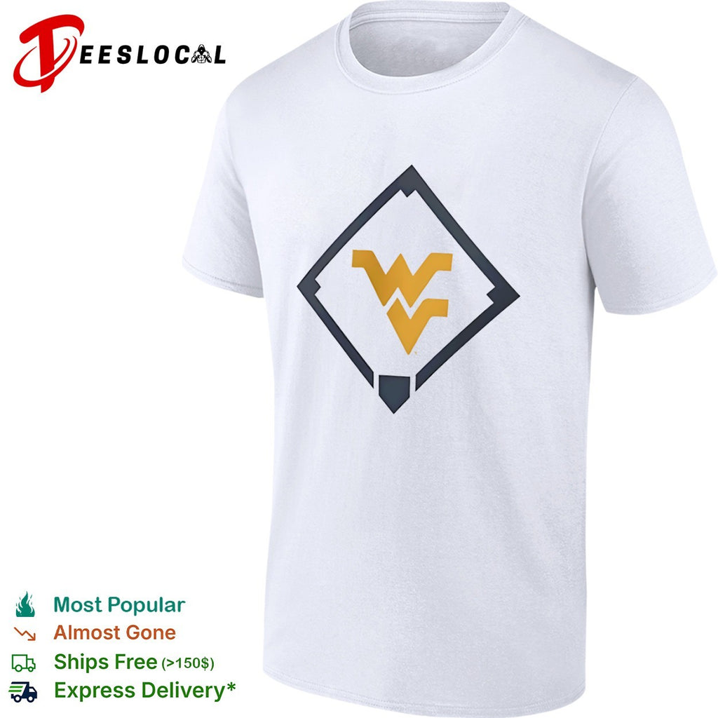 West Virginia Mountaineers WV Logo Baseball Diamond shirt