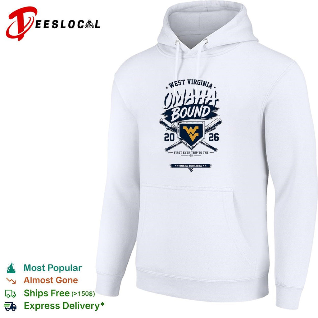 West Virginia Omaha bound 2026 first trip college world series crossed bats shirt