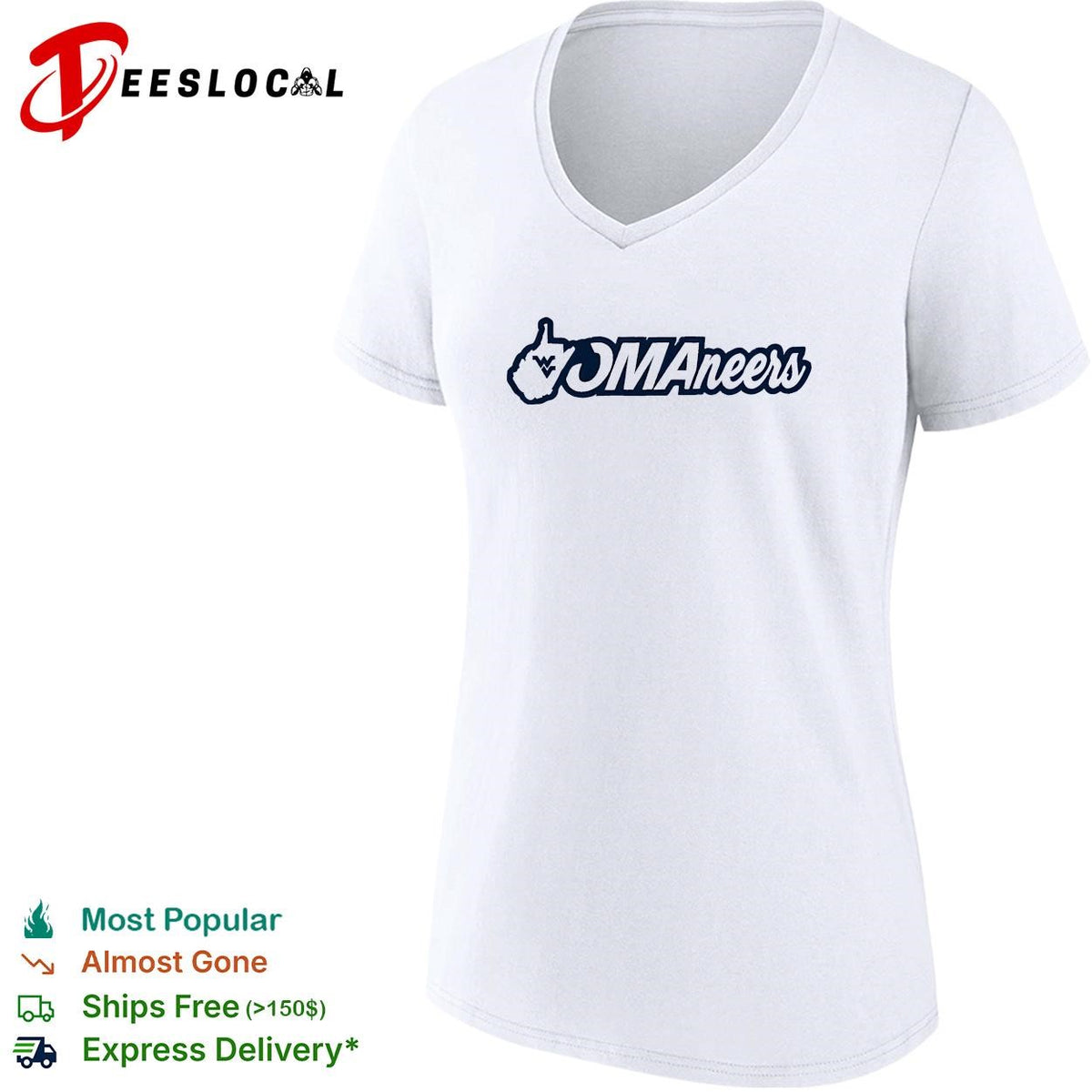 West Virginia Omaha bound mountaineer mascot logo shirt