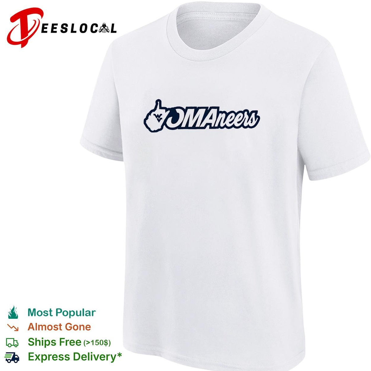 West Virginia Omaha bound mountaineer mascot logo shirt