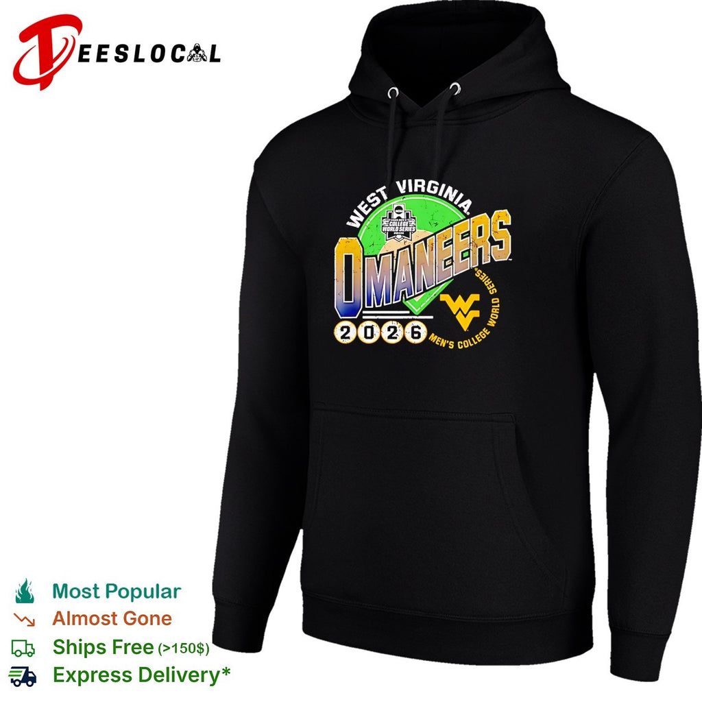 West Virginia Omaneers 2026 Men’s College World Series baseball distressed logo art shirt