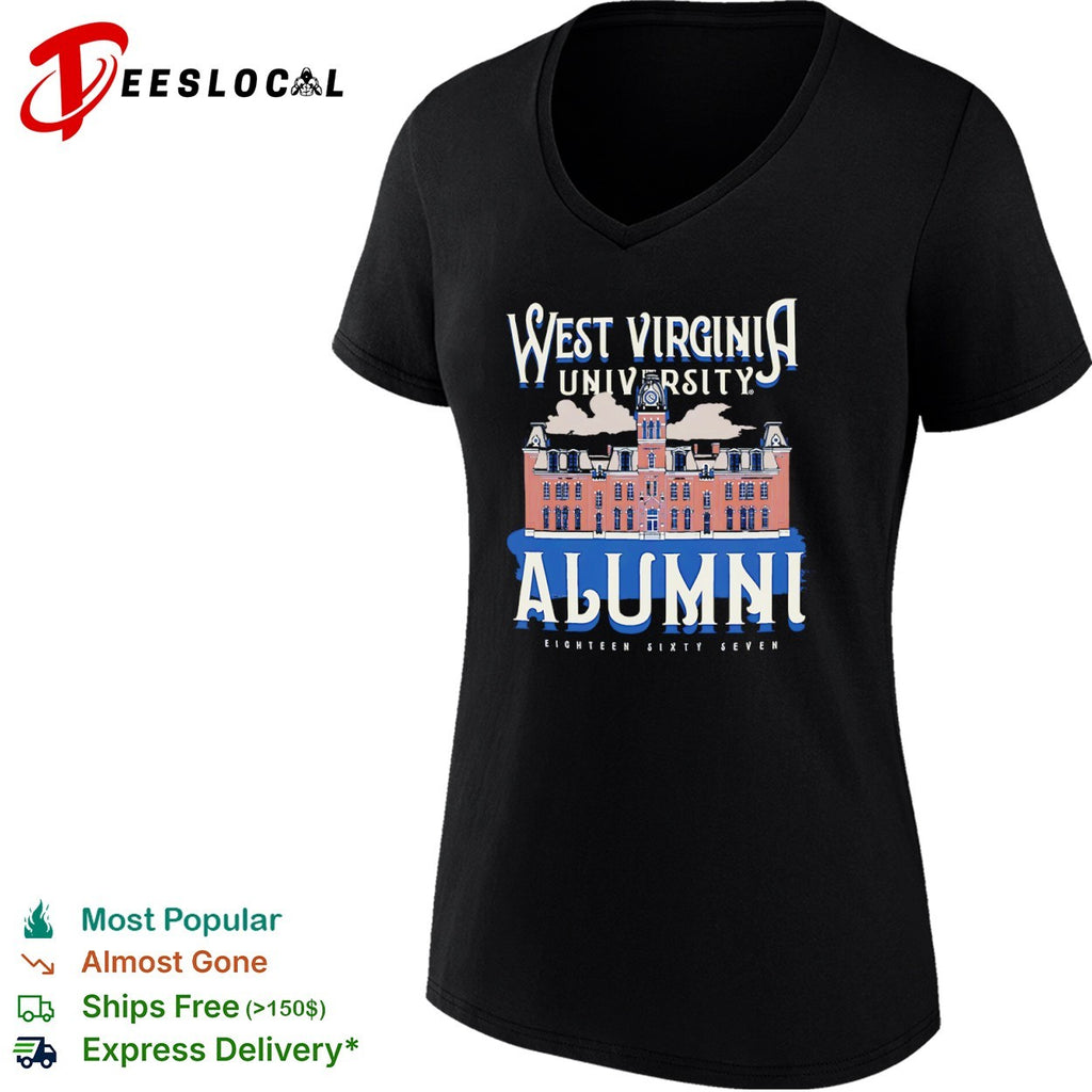 West Virginia University Alumni Eighteen Sixty Seven Woodburn Hall College shirt