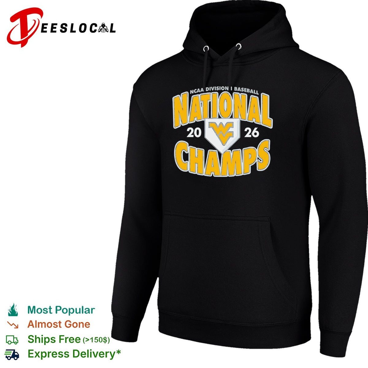 West Virginia University Mountaineers 2026 NCAA Division I Baseball National Champs shirt