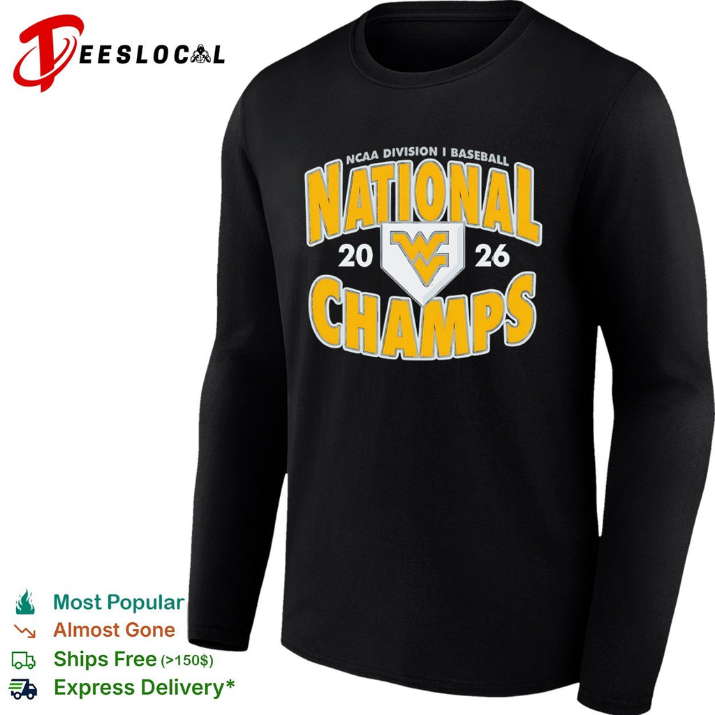 West Virginia University Mountaineers 2026 NCAA Division I Baseball National Champs shirt
