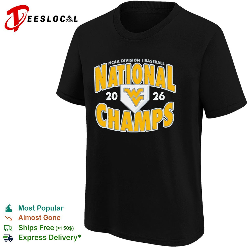West Virginia University Mountaineers 2026 NCAA Division I Baseball National Champs shirt