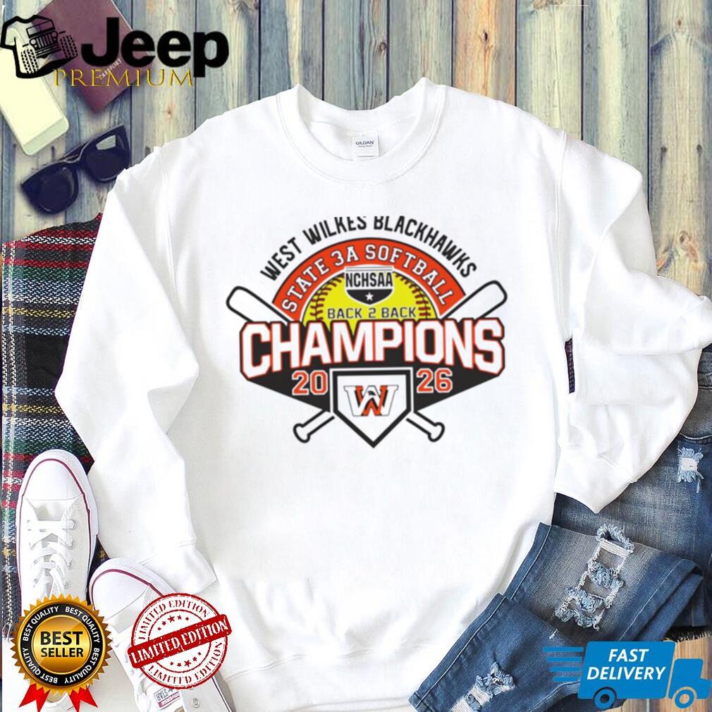 West Wilkes Blackhawks 2026 NCHSAA State 3A Softball Champions shirt