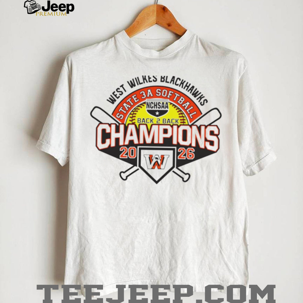West Wilkes Blackhawks 2026 NCHSAA State 3A Softball Champions shirt