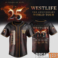 Westlife 25th Anniversary World Tour Golden Memories Baseball Jersey