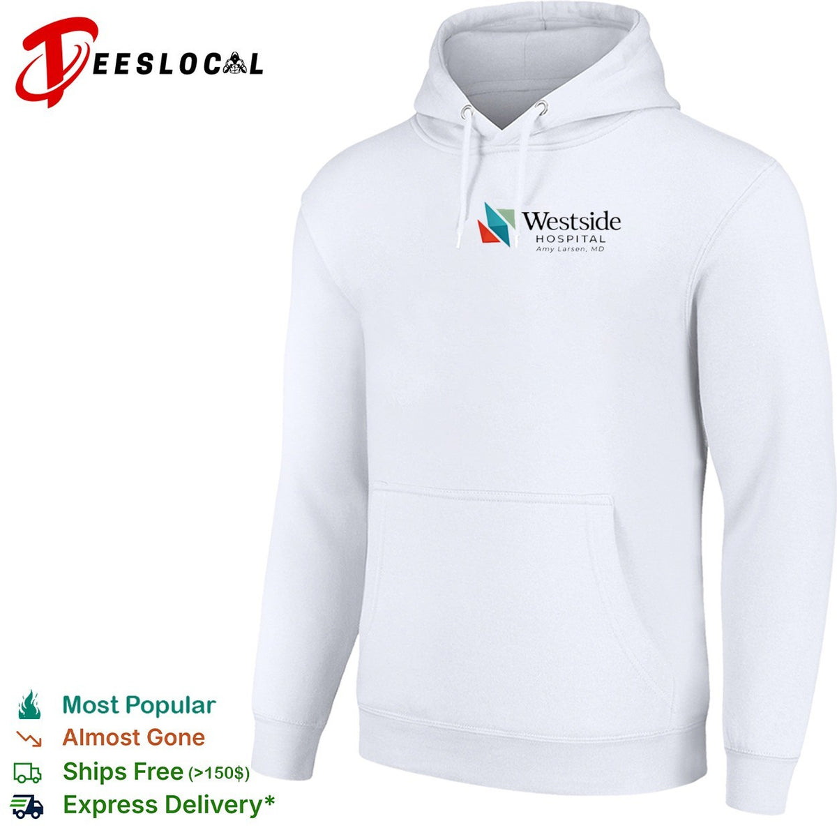 Westside Hospital Amy Larsen MD Logo Design Medical Staff Professional Healthcare shirt