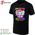 When God Made Grandkids He gave me the Best cute elephant floral rainbow shirt
