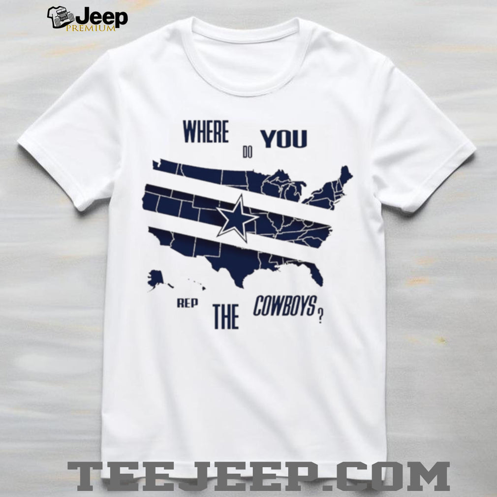 Where do you rep the cowboys US map shirt