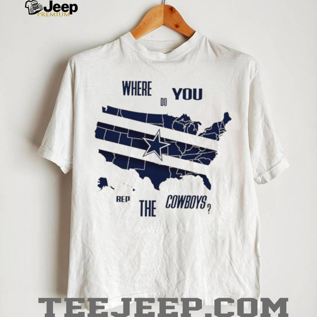 Where do you rep the cowboys US map shirt