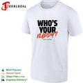 Who’s your Vladdy Dan Vladar real NHL goalie pun bold lettering graphic shirt
