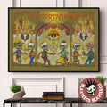 Widespread Panic Milwaukee Wisconsin 2025 Event Poster At Riverside Theater On October 24 25 26 2025 The Skeletons Art Landscape Poster Canvas