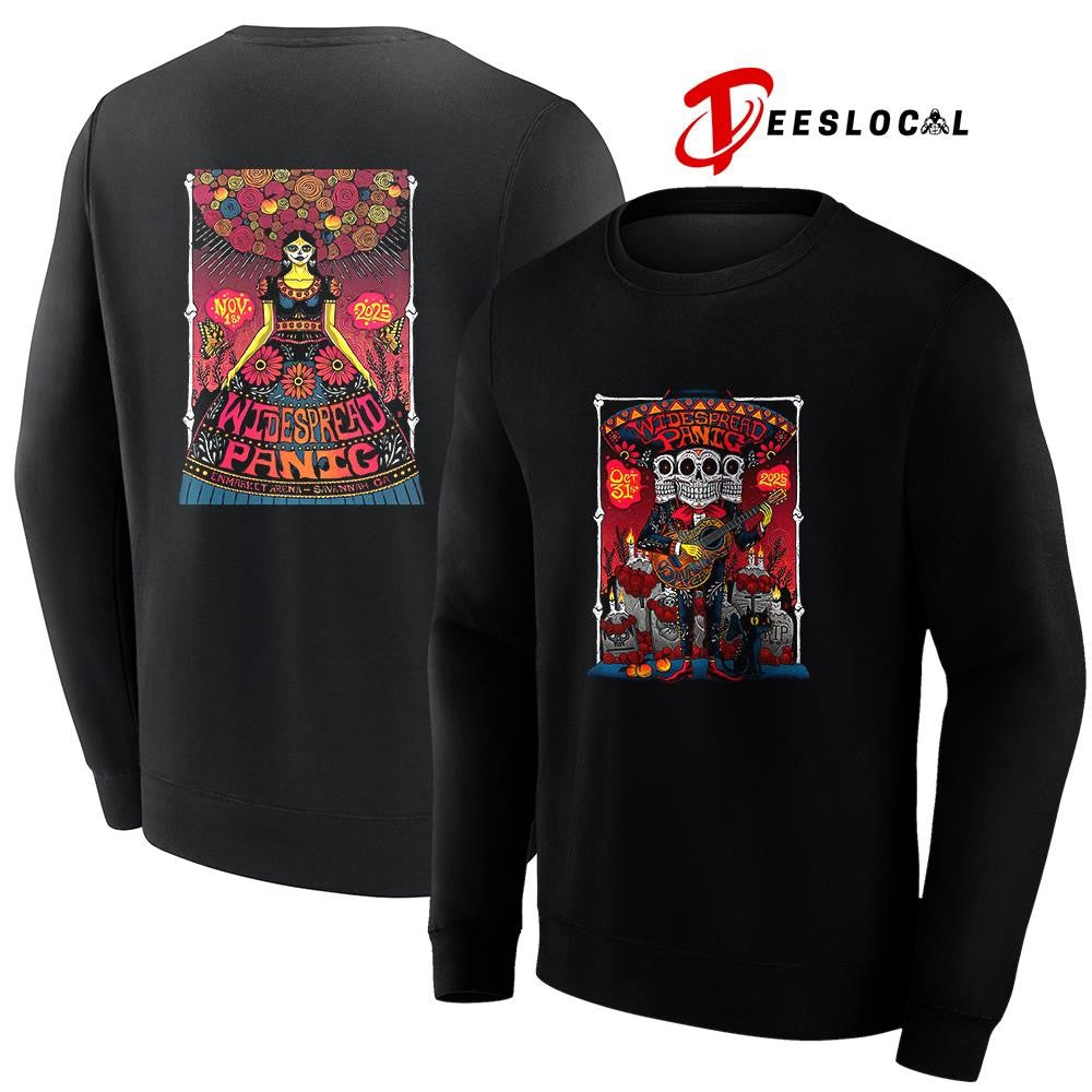 Widespread Panic Savannah Georgia Enmarket Arena Day Of The Death poster graphic shirt